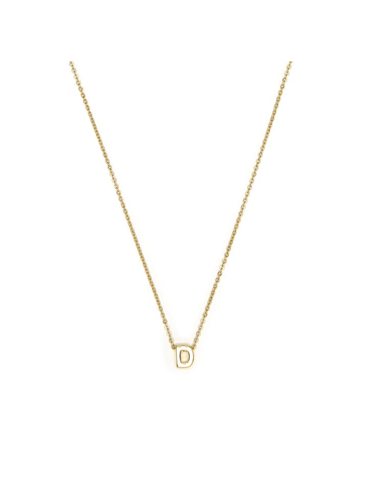 necklace with 18-K yellow gold finish - Alphabet