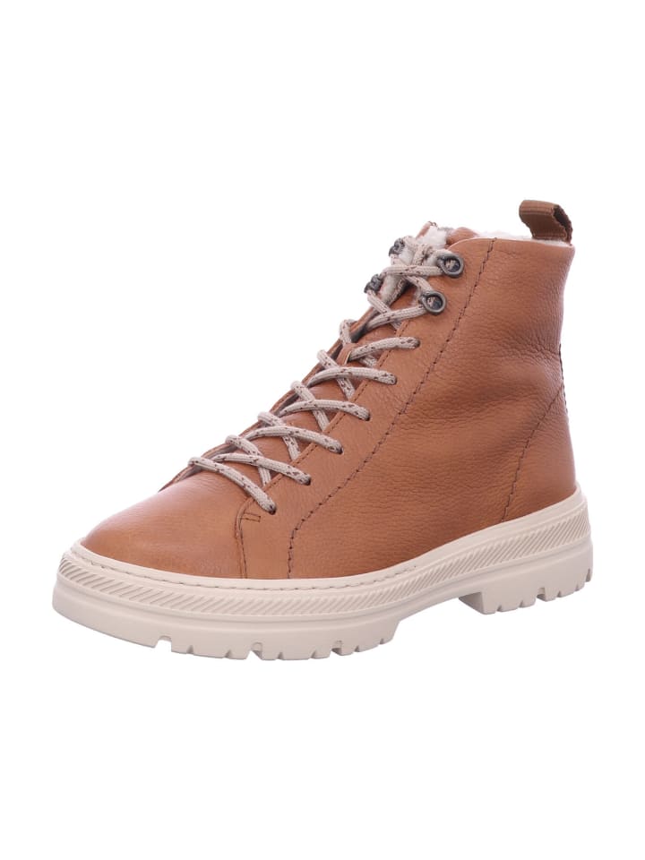 Damen Winterschuhe warm 0076-5287-056/Schnürstiefelette in Braun