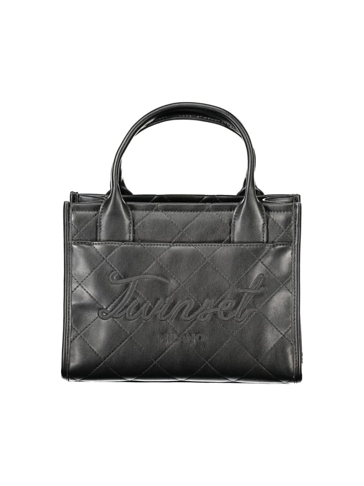 Schwarz Damen Tasche aus Polyurethan