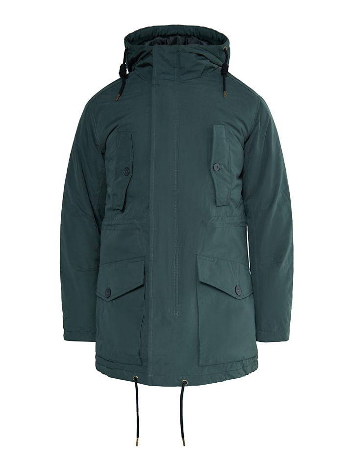 Herren Wattierter Anorak in Holzkohle