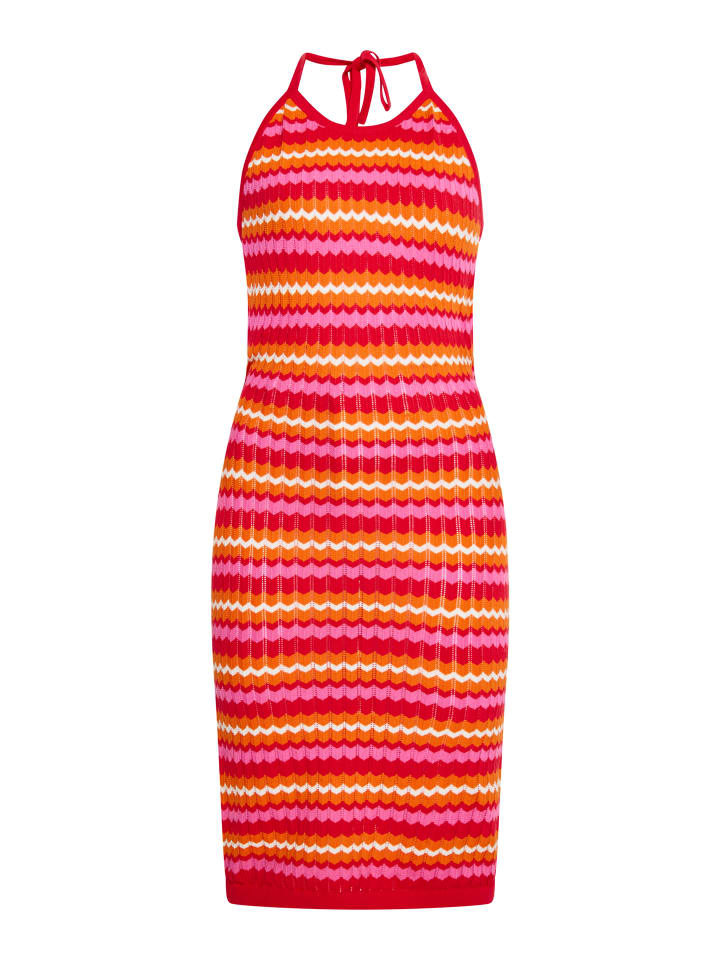Damen Kleid in ROT MEHRFARBIG