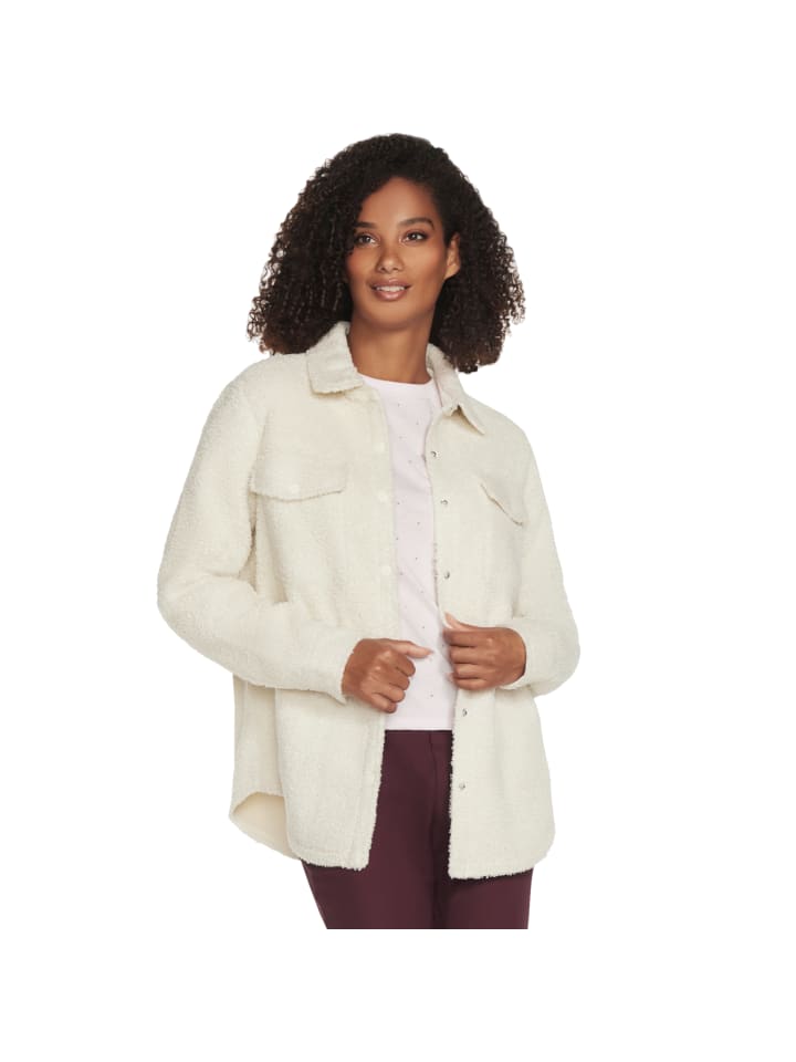 Skechers Sherpa Jacket in Beige