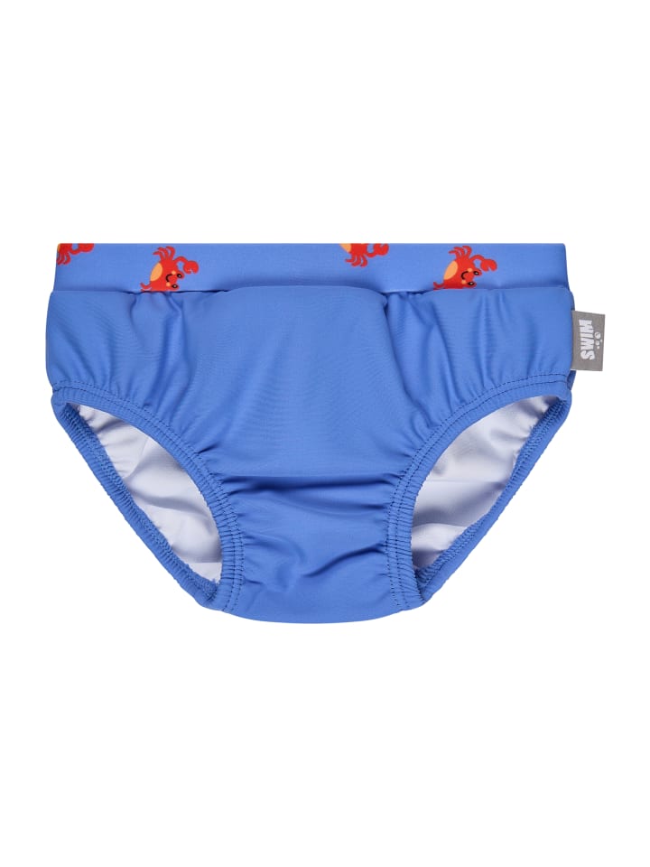 Badehose Krabbe in bläulich