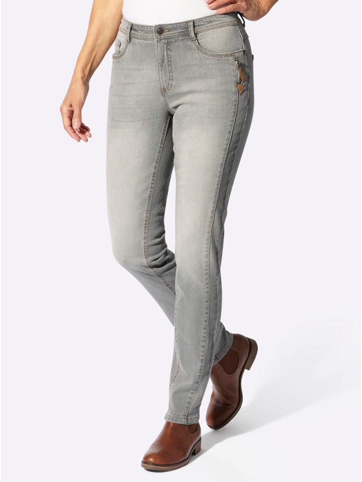 Jeans in light grey-denim