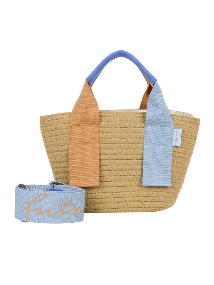 Tasche Happy Summer Cross in Blue Wood
