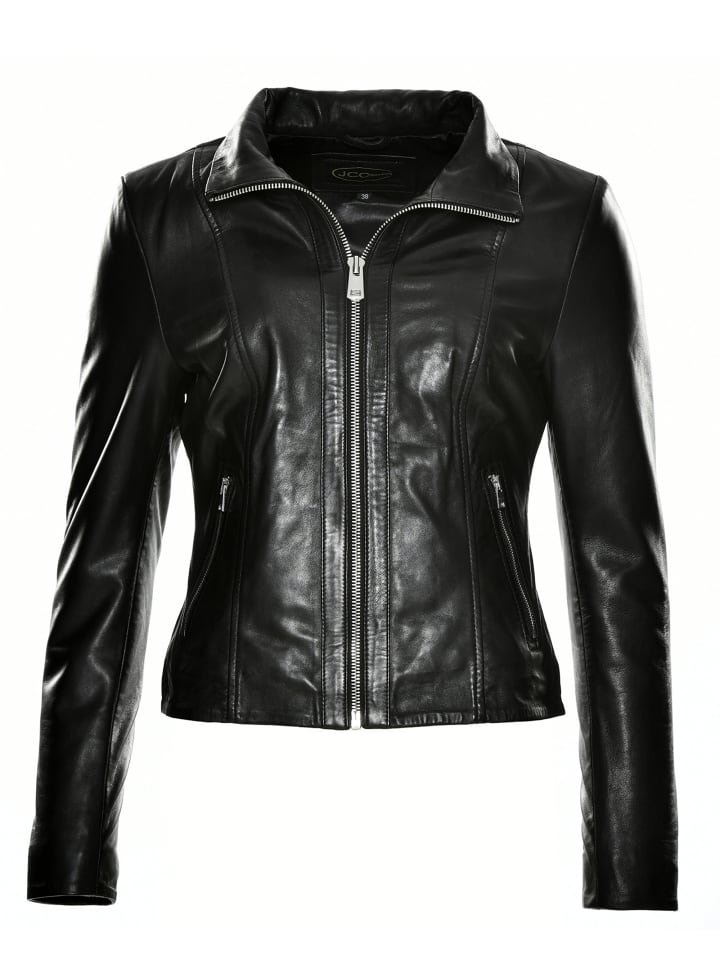 Lederjacke 31020358 in schwarz