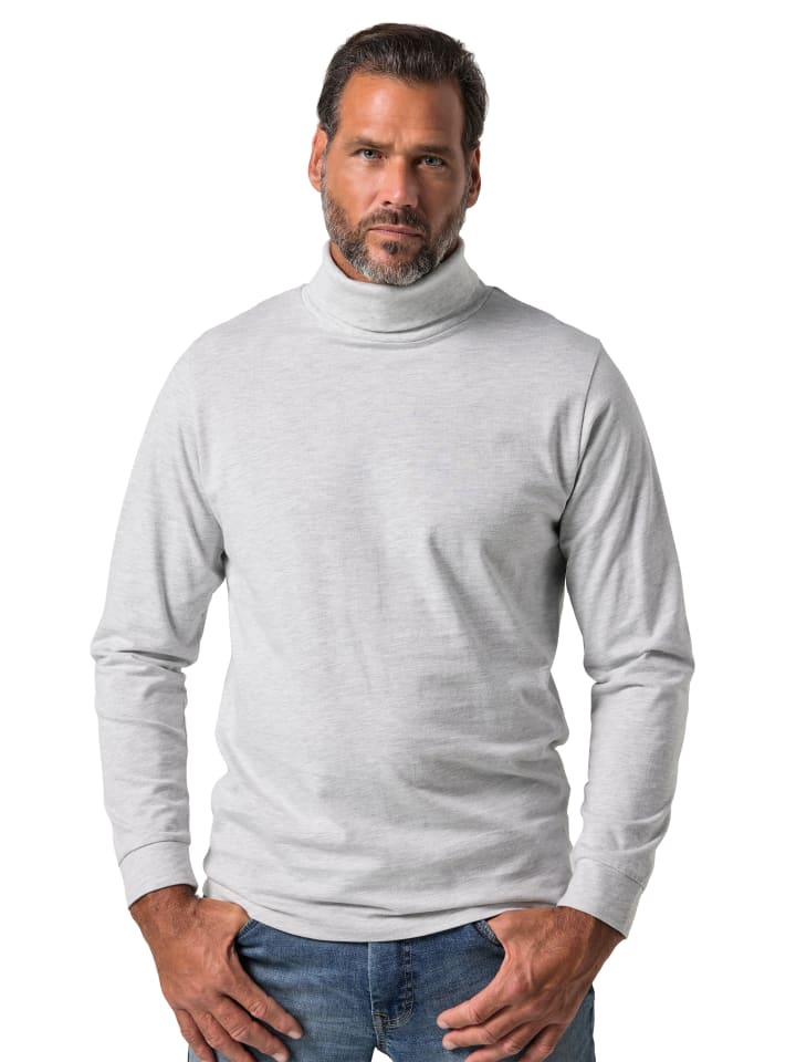 Kurzarm T-Shirt in natur melange