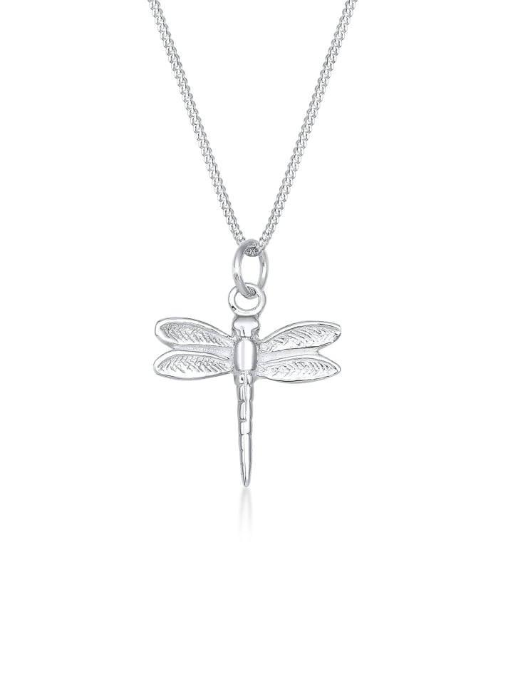 Halskette 925 Sterling Silber Libelle in Silber