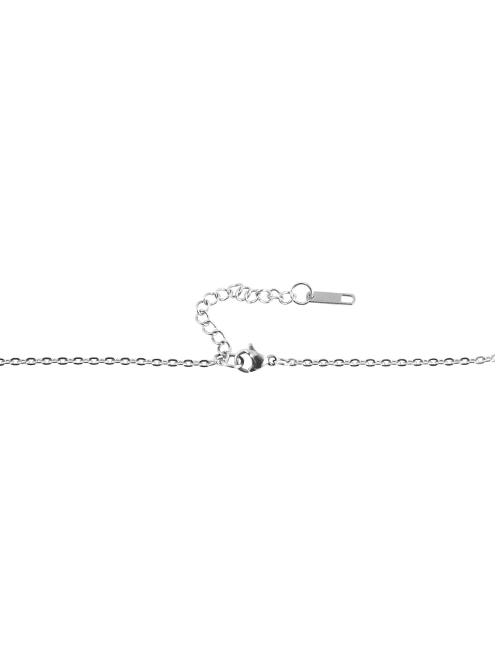Damen Halskette mit Anhänger – Kreuz aus Edelstahl in silber