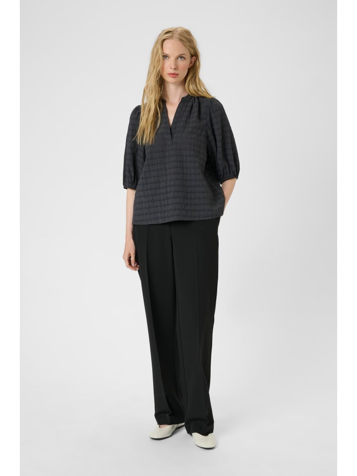 Kurzarm-Bluse KBAyo Classic fit in Inkwell