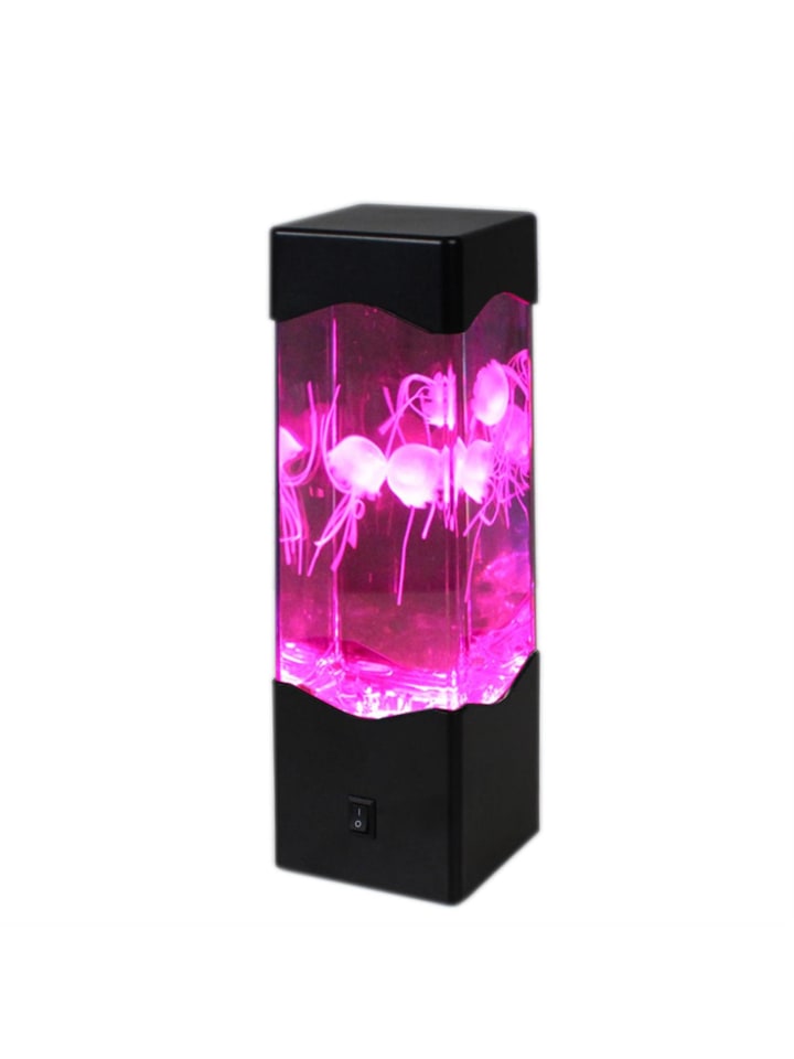 Jellyfish Lampe Aquarium 3 schwimmende Quallen Farbwechsel USB Batterie RGB bunt
