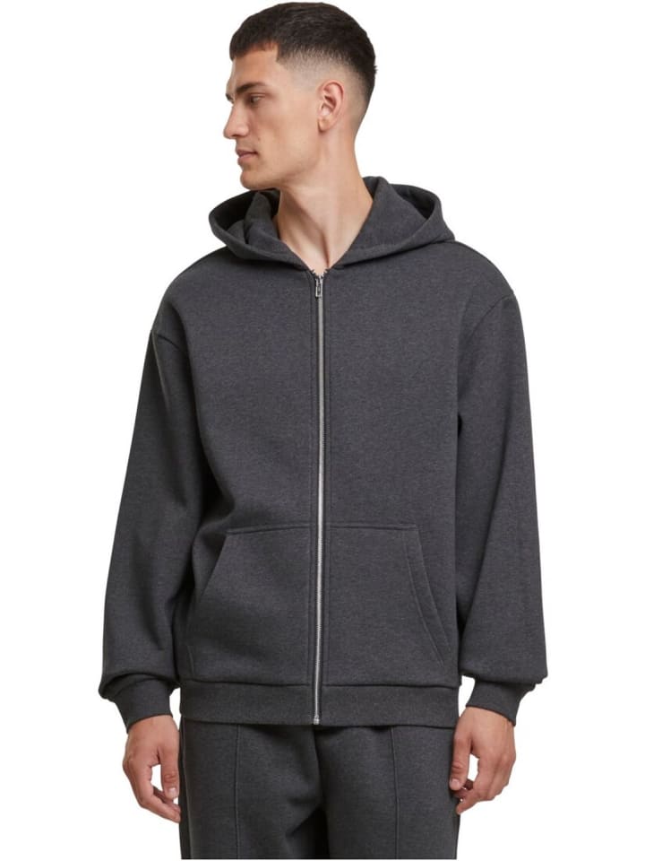 Sweatshirt FLUFFY ZIP in Grau