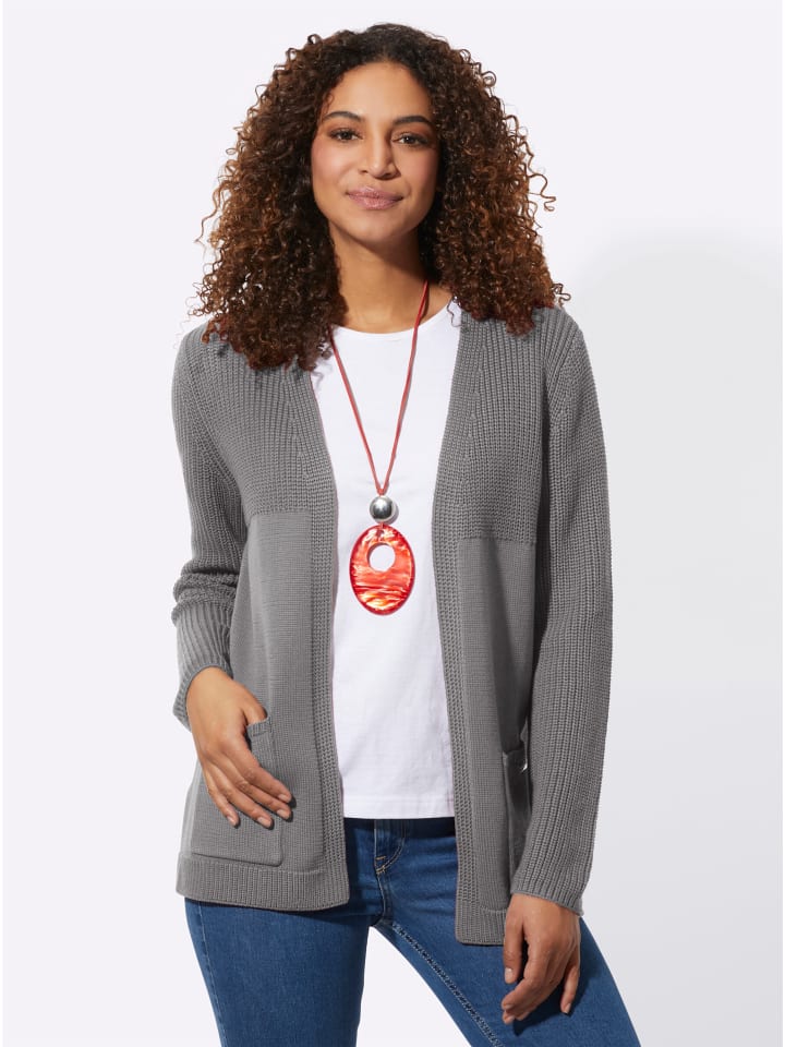 Strickjacke in grau