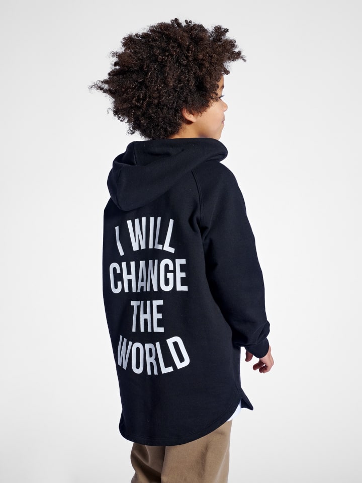 Kapuzenpullover Raglanärmel Stmmontery Hoodie Kinder in BLACK