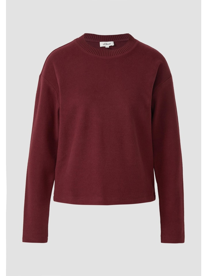 Sweatshirt in 3902_bordeaux
