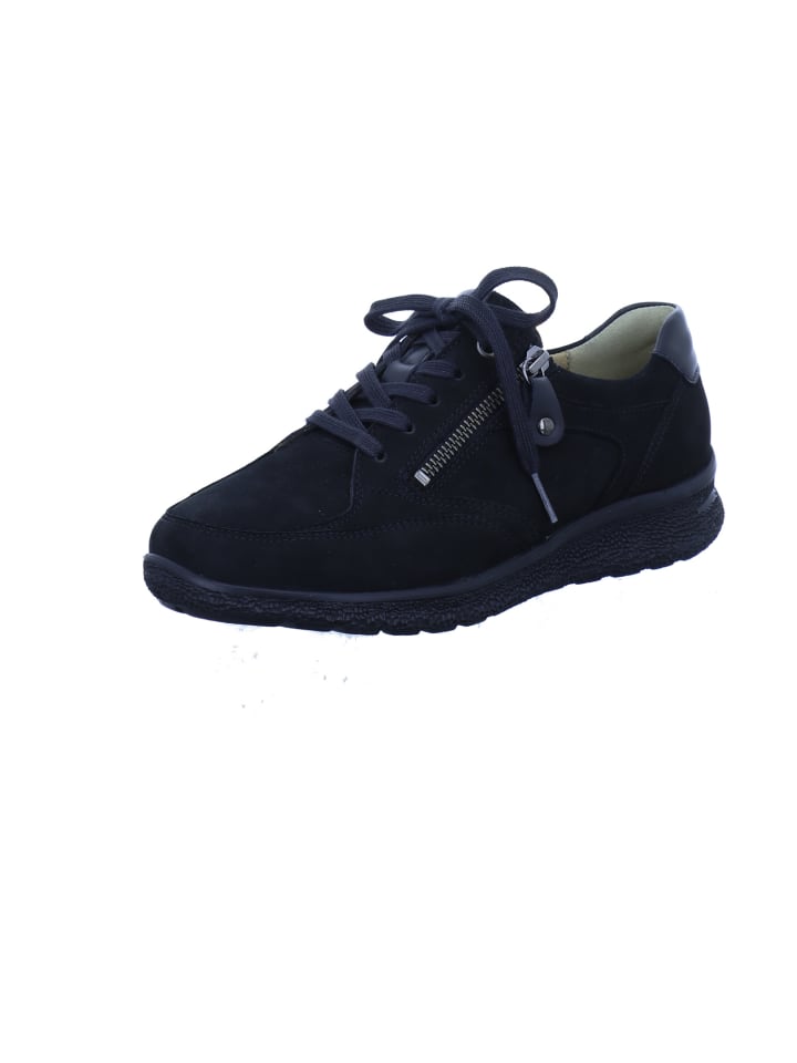 Komfort Schnürschuh in schwarz