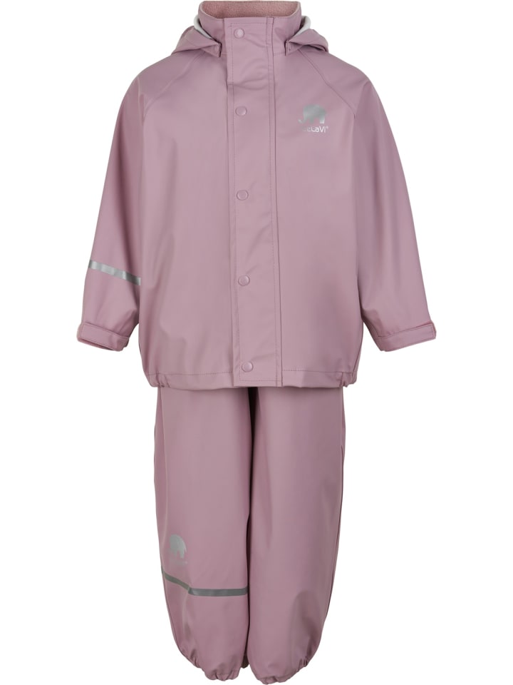 Kinder Regenset "Basic Rainwear Set Solid PU" in Lila