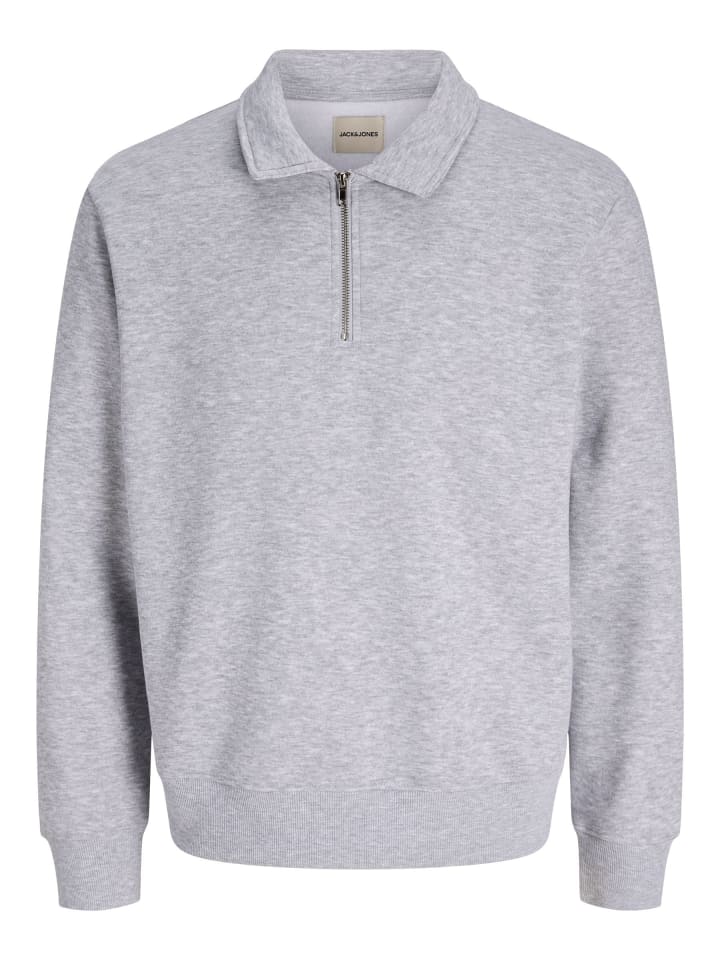 Sweatshirt in Light Grey Melange