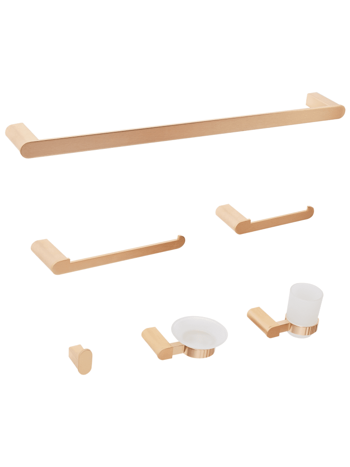 8-tlg Badaccessoires Set PARACAS in Gold