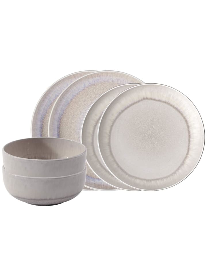 6-tlg. Basic-Set Perlemor Sand in Beige