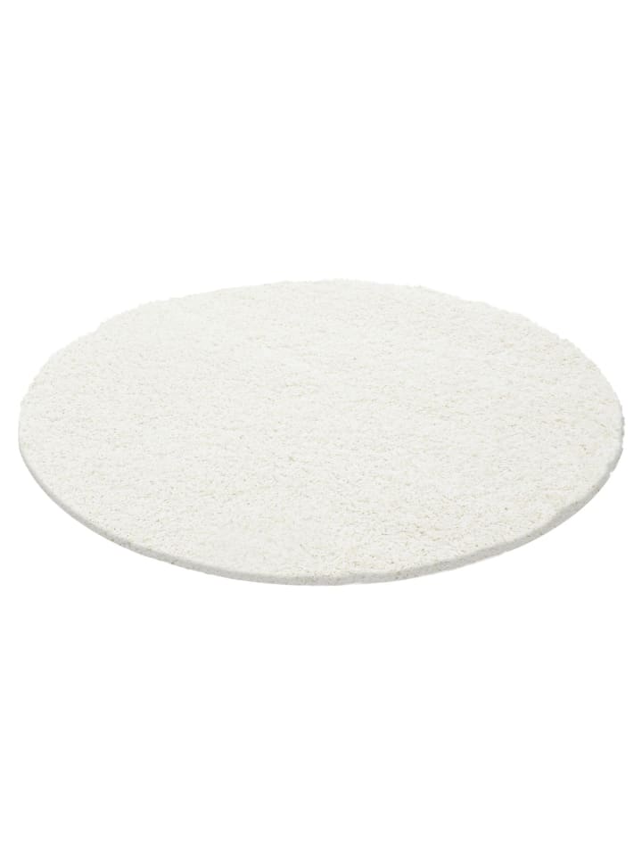 Hochflor Teppich Lux in Creme