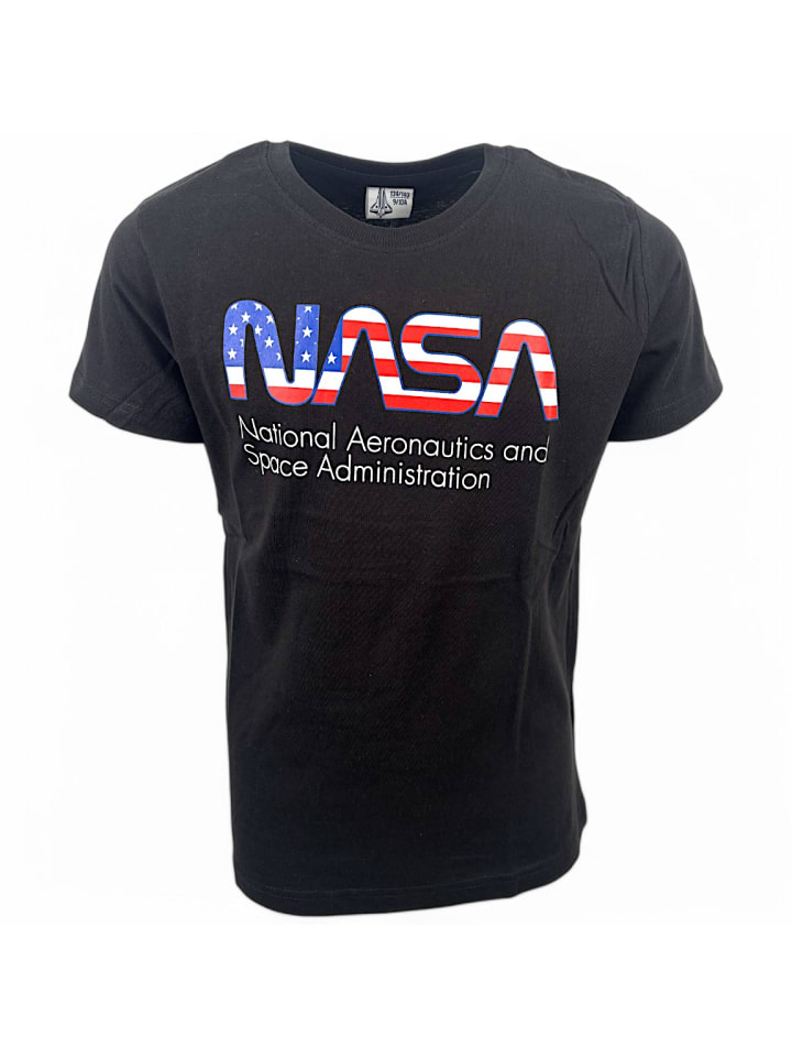 T-Shirt NASA in Schwarz
