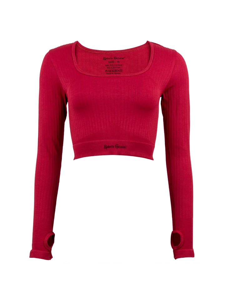 Langarm Sport Top Rot