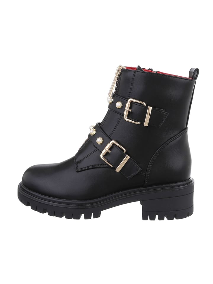Stiefelette in Schwarz