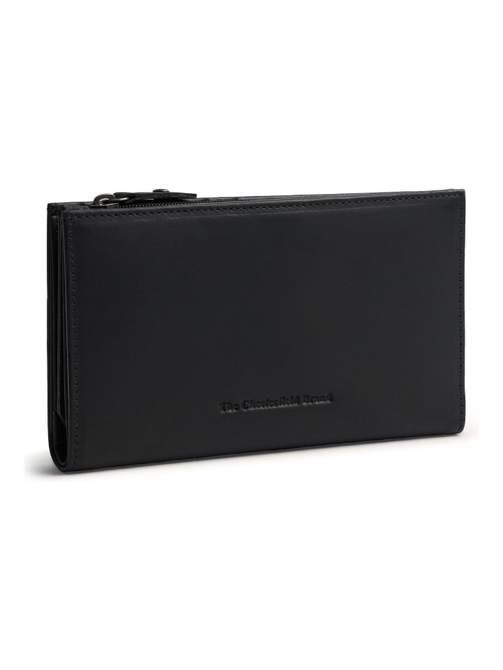Seline Geldbörse RFID Schutz Leder 16 cm black