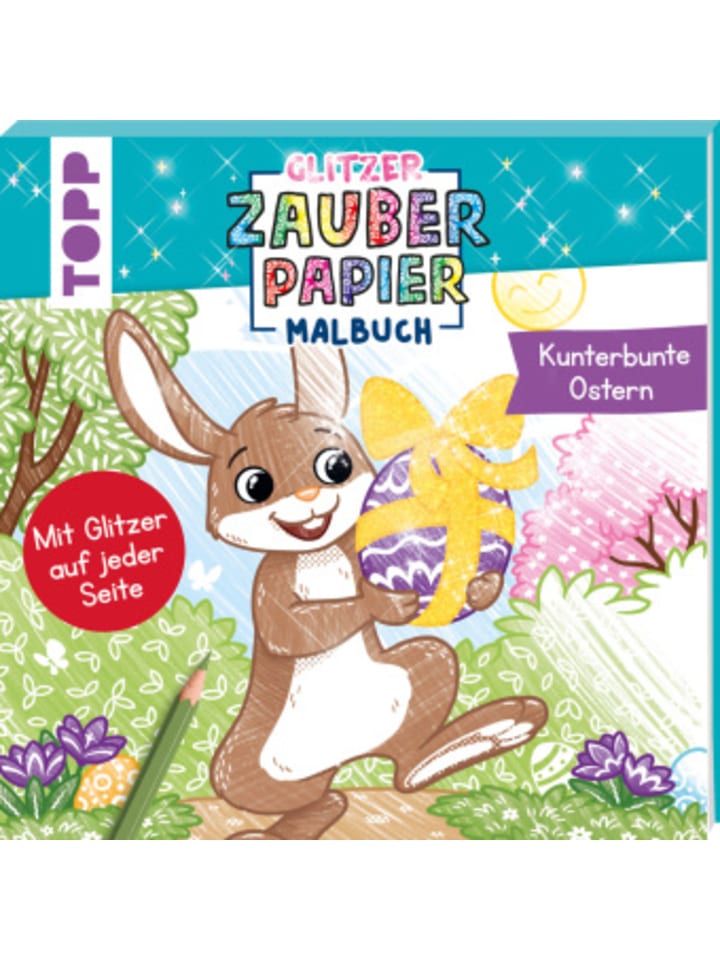 Buch - Glitzer Zauberpapier Malbuch Kunterbunte Ostern