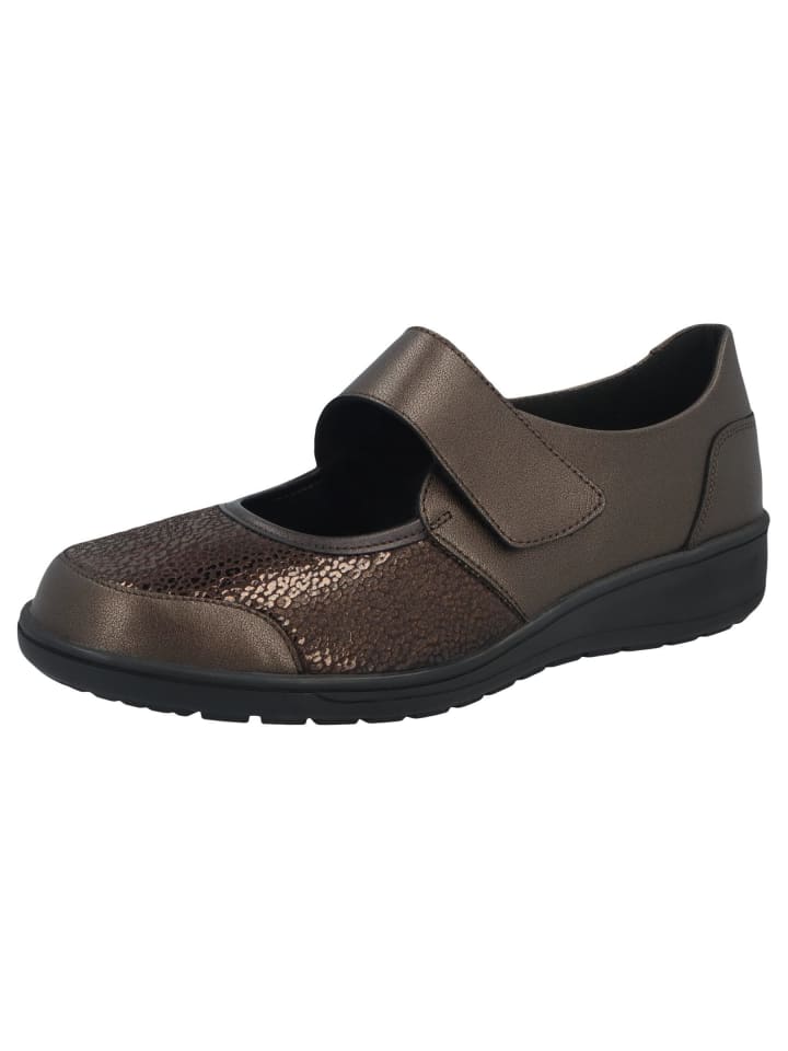 Damen Slipper Kate HILTON/LEO FLEX platin/zinc in Braun