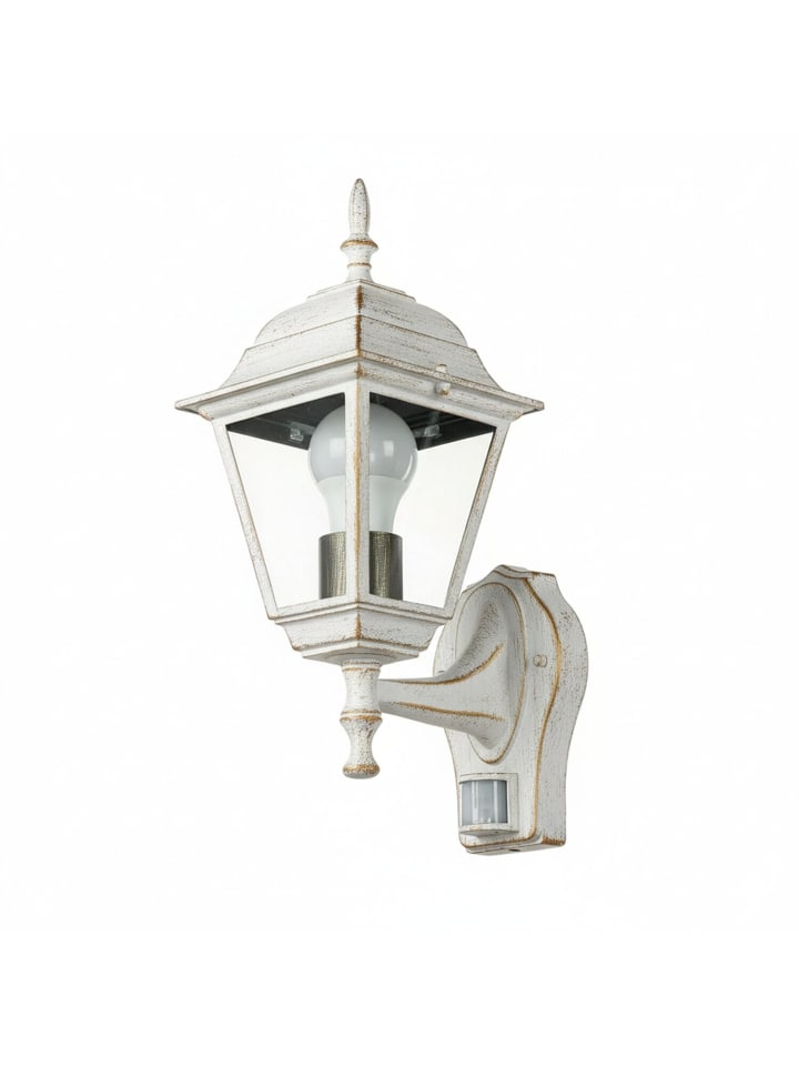 Außen Wandlampe (B)15 x (H)37.5 cm in Weiß Gold