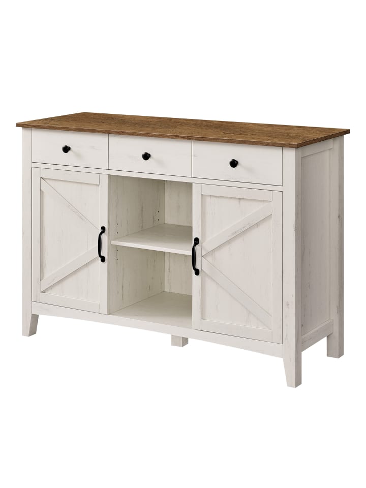 Küchenschrank Liry in Weiß - (B)114.6 x (H)80 x (T)40 cm