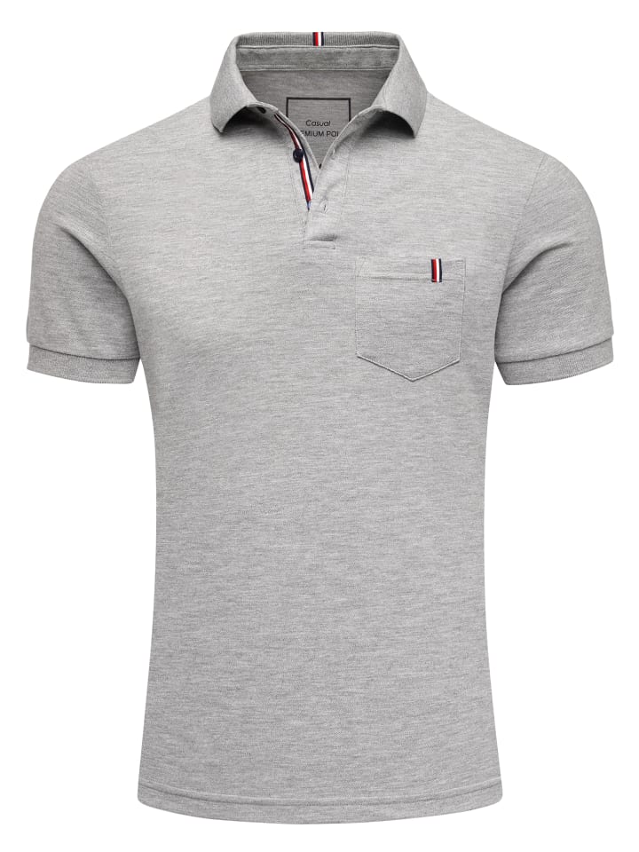 Poloshirt DEARBORN in Grau