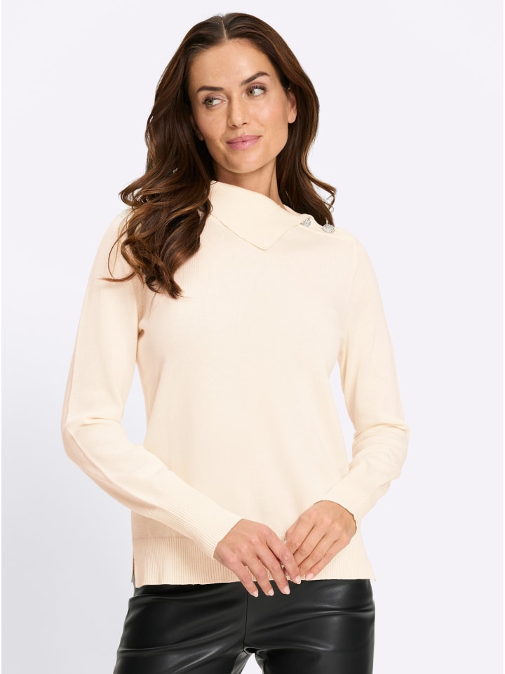 Pullover in champagner
