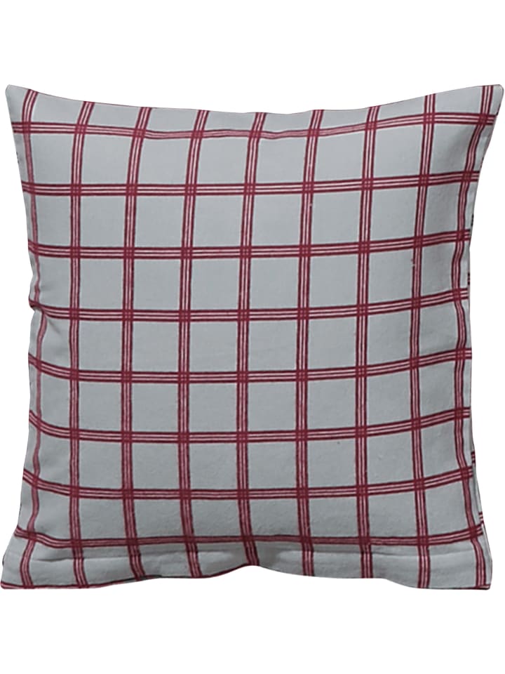 Edel Flanell Kuschelkissenbezug in rot