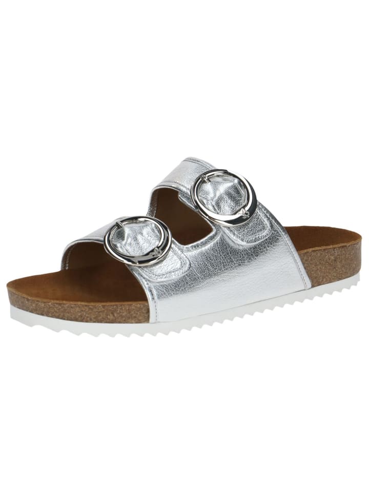 Pantolette in SILVER METAL.