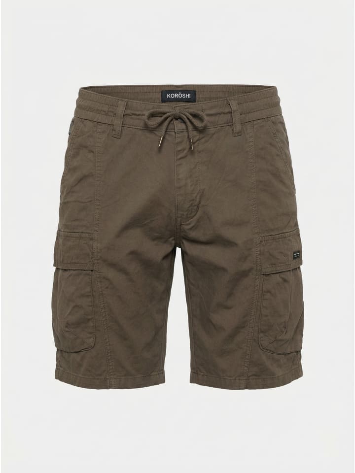 Herren cargo shorts in oliv
