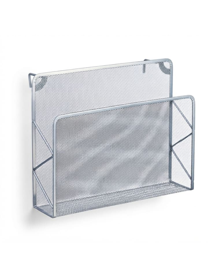 Wand-Zeitschriftenhalter in Silber