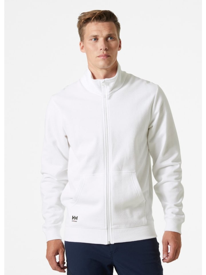Pullover "Classic Zip Sweatshirt" in Weiß
