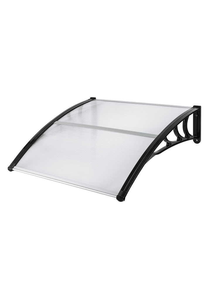 Pultbogenvordach aus ABS & PC in Transparent 75x28x120 cm