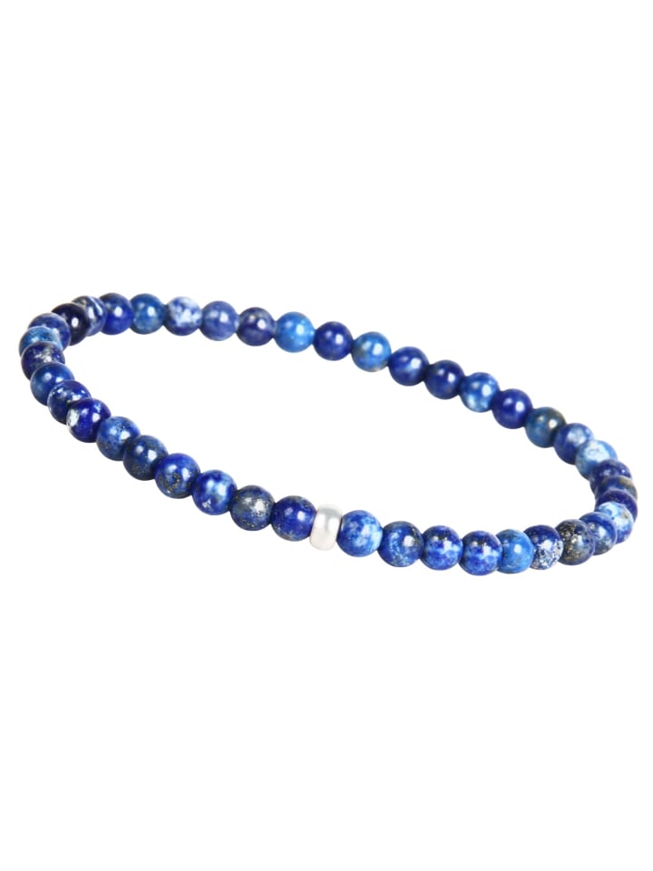 Perlenarmband in Lapislazuli