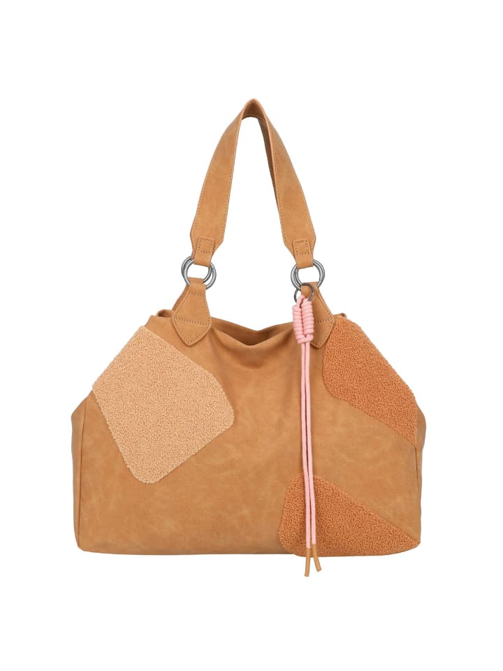 Izzy Schultertasche 42 cm soft chestnut
