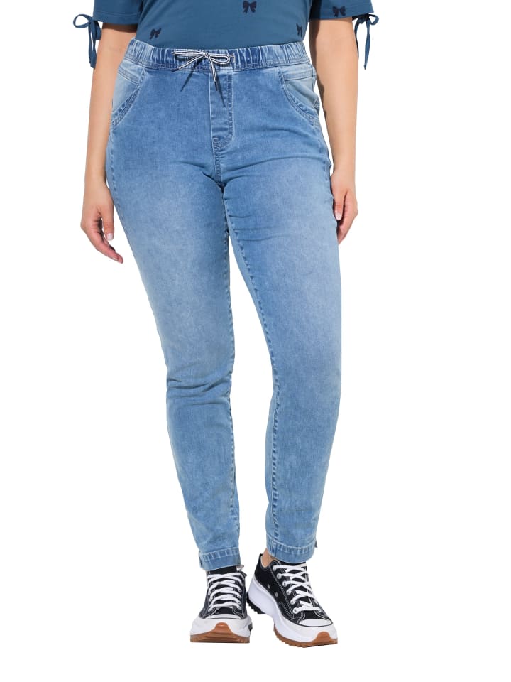 Jeggings in blue denim