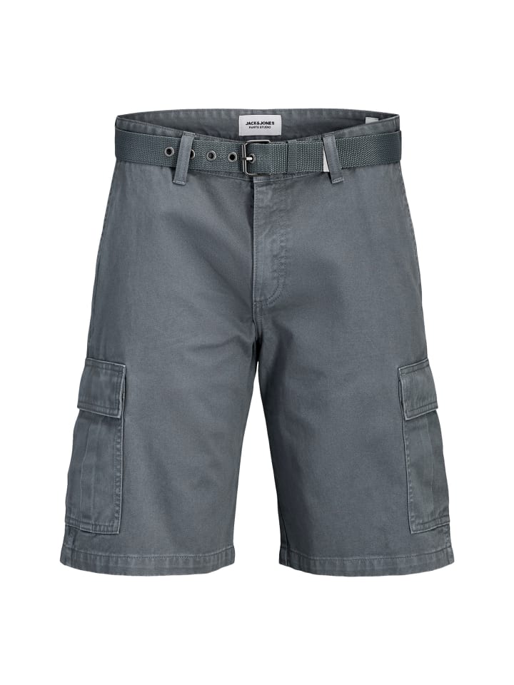 Cole Hudson Belted Cargo Shorts Mid in Grau