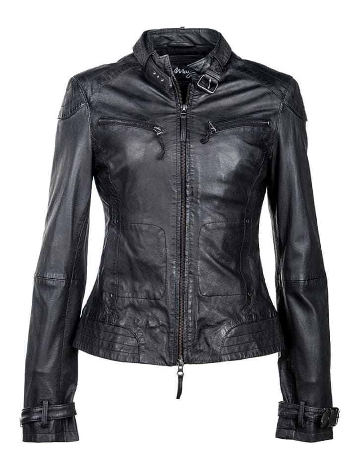 Lederjacke 31Ryana in schwarz