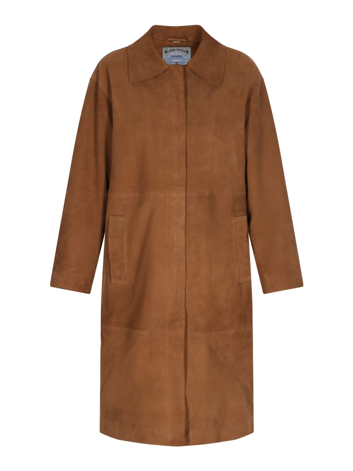 Women Coat in cognac