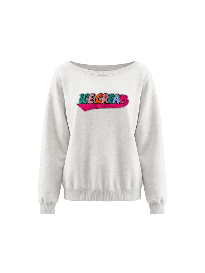 Women Sweatshirt in Offwhite