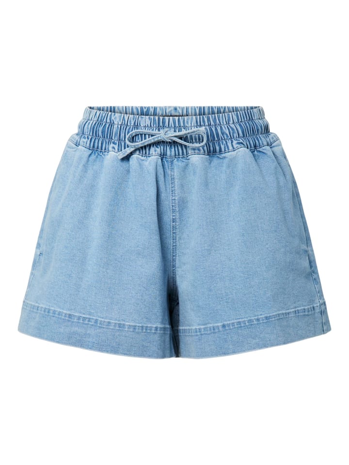 Jeansshorts in Light Blue Denim