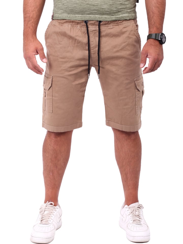 Shorts kurze Cargo-Shorts in beige